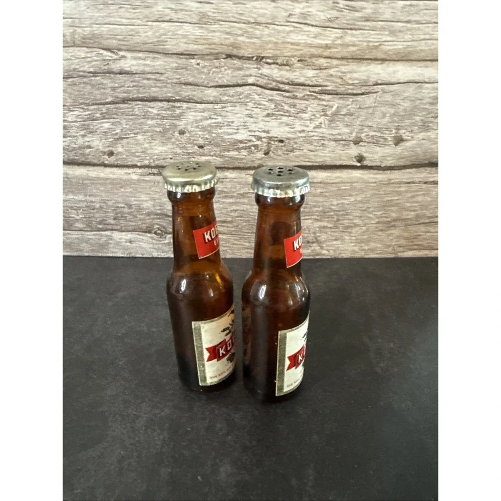 Koehler's Beer - Miniature Bottles -Salt & Pepper Shakers - Erie, PA
